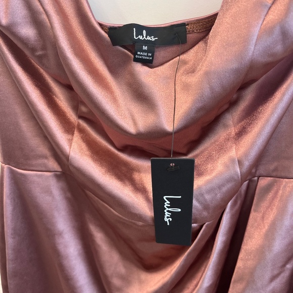 Lulu's Satin Mini Dress Size M - Picture 3 of 3